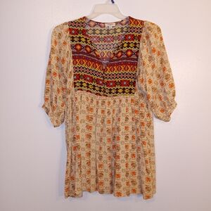 Umgee Multicolor Boho Blouse